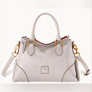 NWT Dooney & Bourke Florentine Satchel 38 Ecru Cream